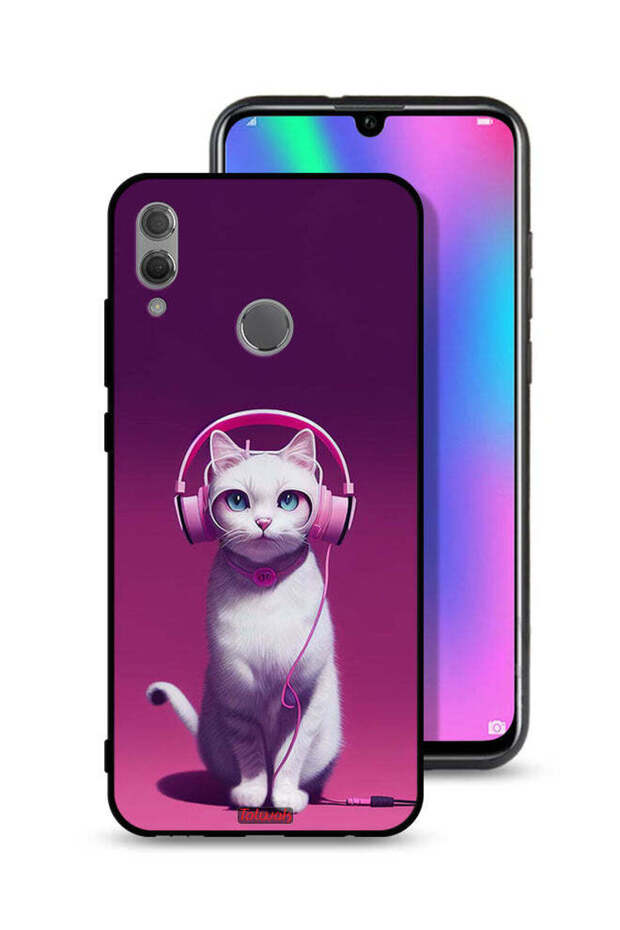 غطاء حماية لهاتف Honor 10 Lite بتصميم قطة لطيفة