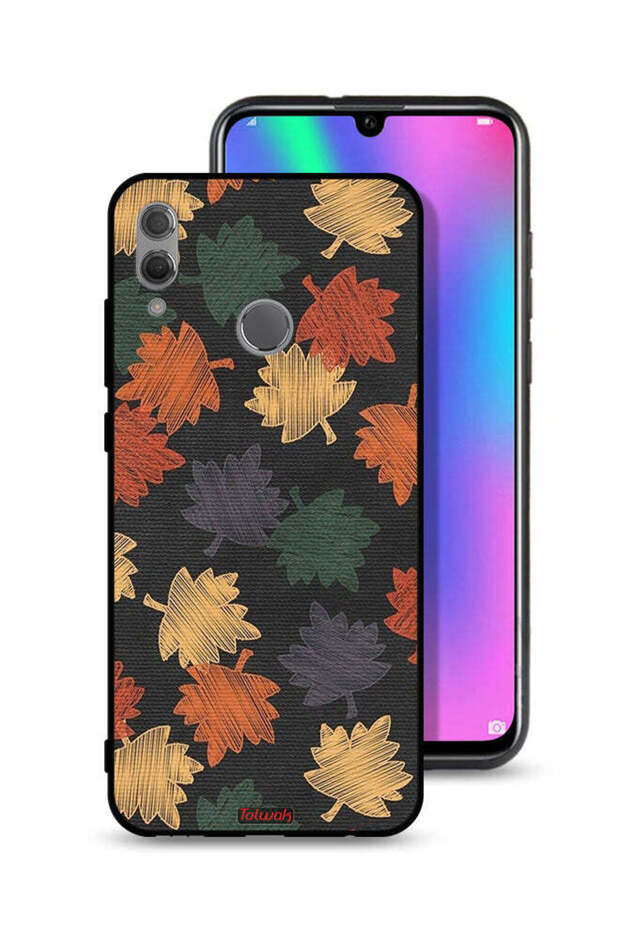 غطاء حماية لهاتف Honor 10 Lite برسومات أوراق الخريف