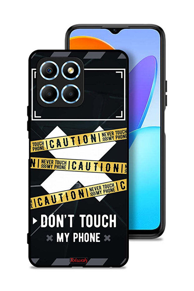 Honor X6 Protective Case Cover Caution Never Touch My Phone