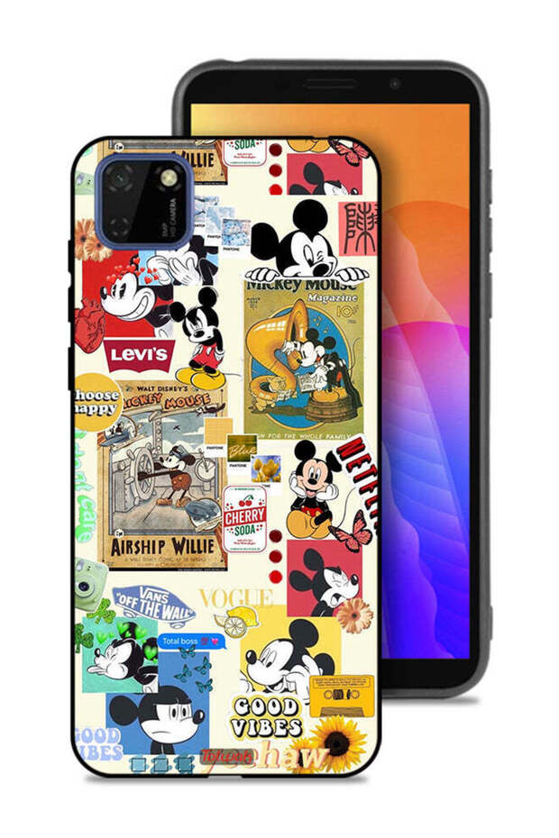 Huawei Y5p Protective Case Cover Chose Happy And Stickers