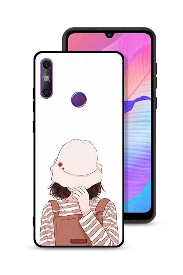 Huawei Enjoy 20e Protective Case Cover Hide Face By Hat