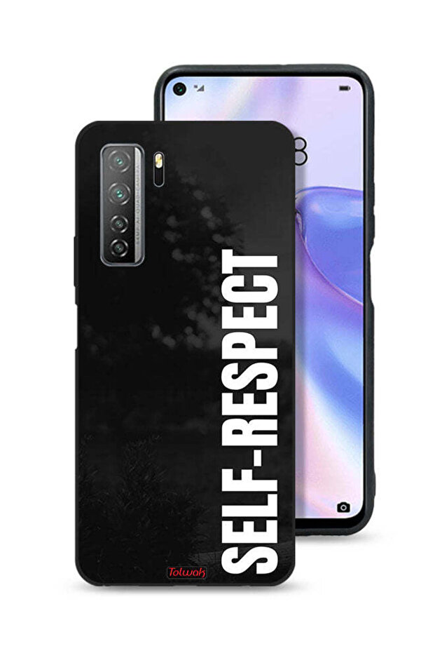غطاء حماية لهاتف هواوي P40 لايت 5G - احترام الذات