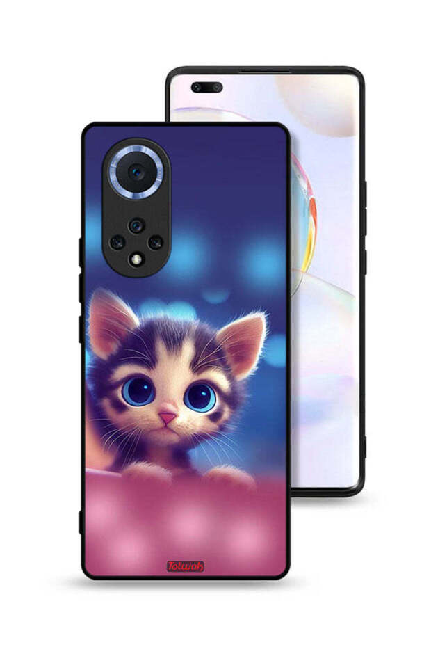 غطاء حماية لهاتف Honor 50 Pro بتصميم قطة صغيرة