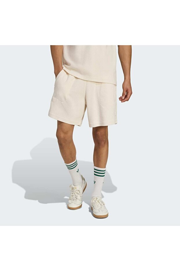 Essentials Trefoil Waffle Şort - 1