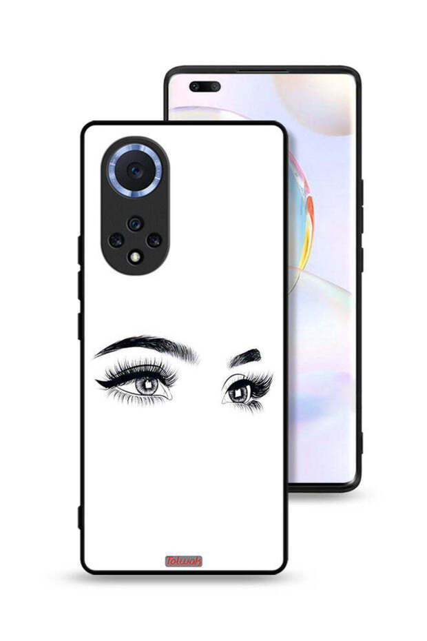 غطاء حماية لهاتف Honor 50 Pro برسومات عيون فنية