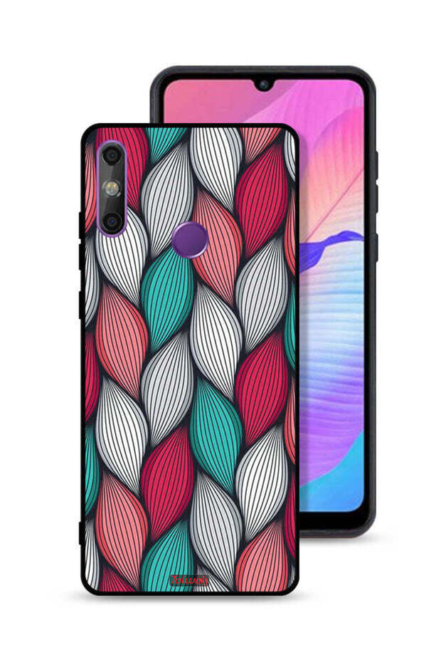 Huawei Enjoy 20e Protective Case Cover Feather Pattern