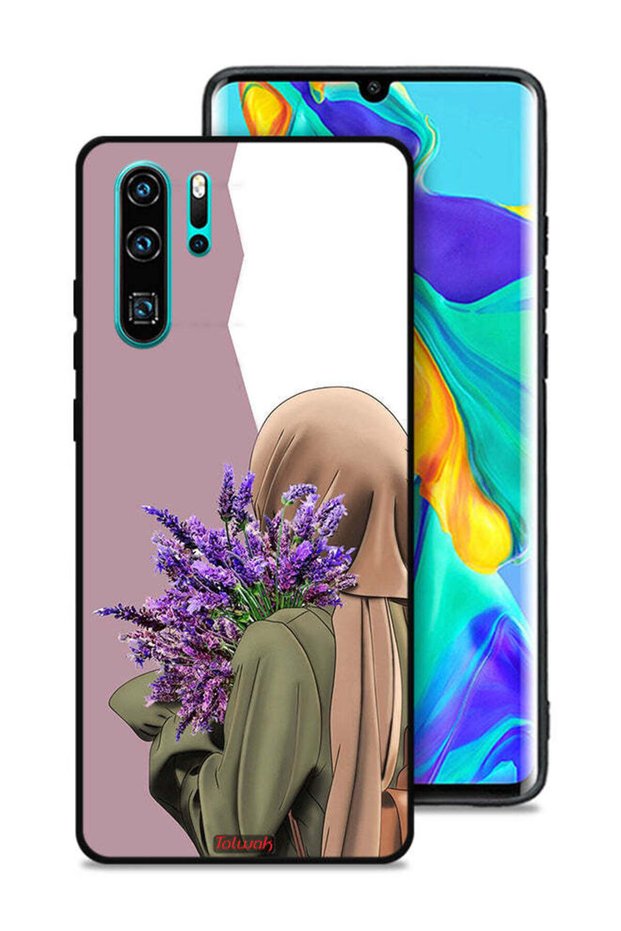 غطاء حماية لهاتف هواوي P30 Pro يحمل زهرة