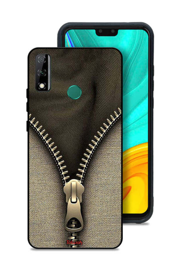 غطاء حماية لهاتف هواوي Y8s بنمط سحاب - 1