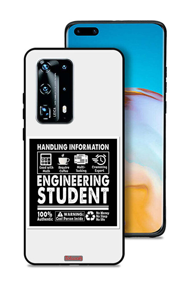 غطاء حماية لهاتف هواوي P40 Pro Plus 5G ملصق طالب الهندسة