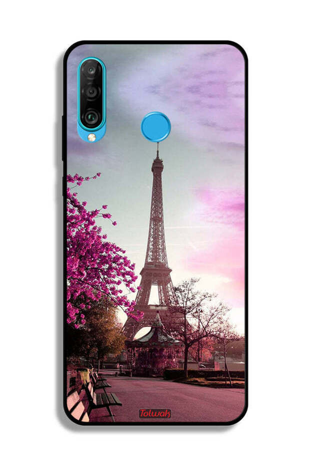 غطاء حماية لهاتف هواوي نوفا 4e بتصميم برج إيفل - 2