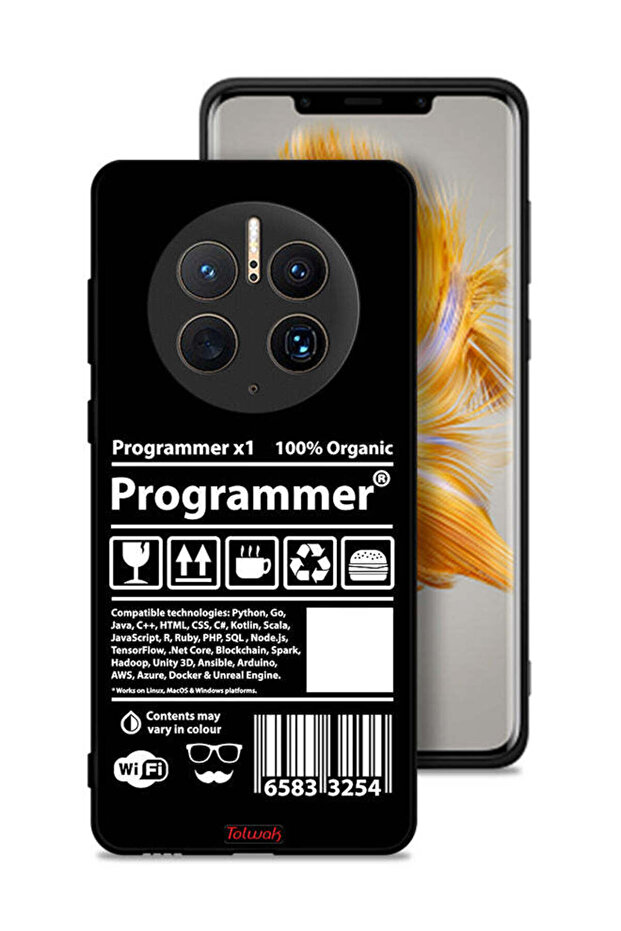 Huawei Mate 50 Pro Protective Case Cover Programmer Sticker