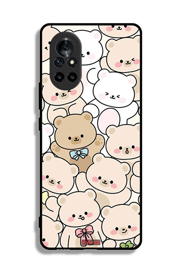 غطاء حماية لهاتف هواوي نوفا 8 بنقشة الدببة - 2