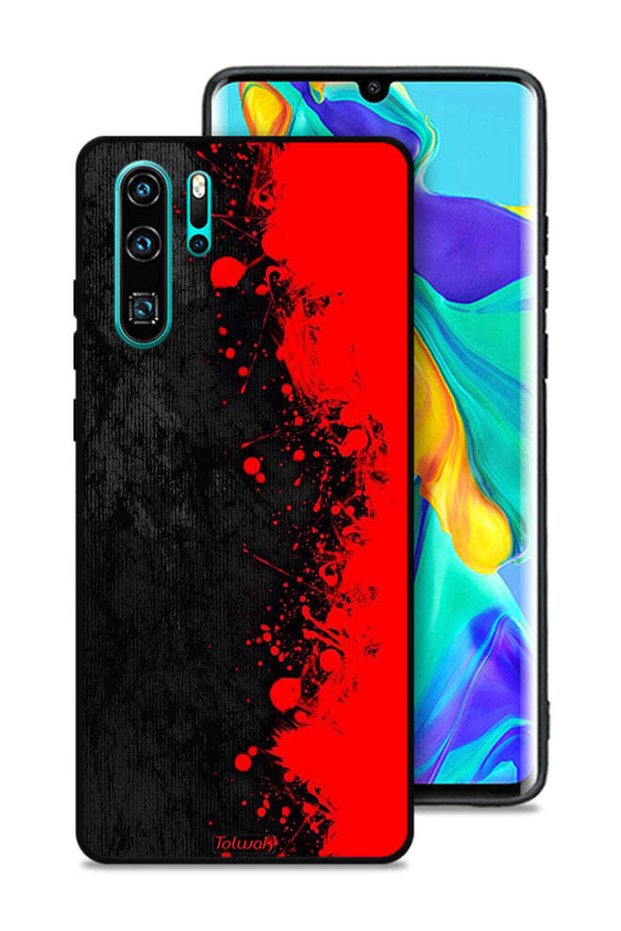 غطاء حماية لهاتف هواوي P30 Pro بنمط تجريدي