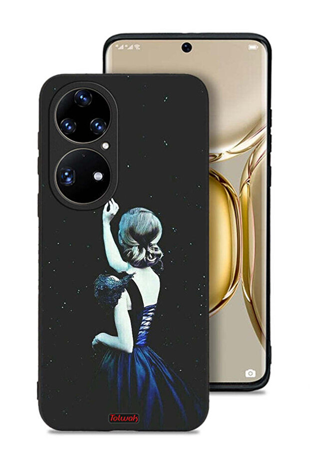 غطاء حماية لهاتف هواوي P50 Pro بتصميم نجمة اللمس