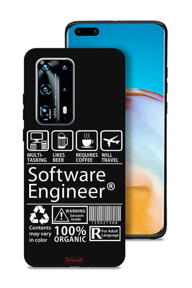 غطاء حماية لهاتف Huawei P40 Pro Plus 5G، ملصق مهندس برمجيات