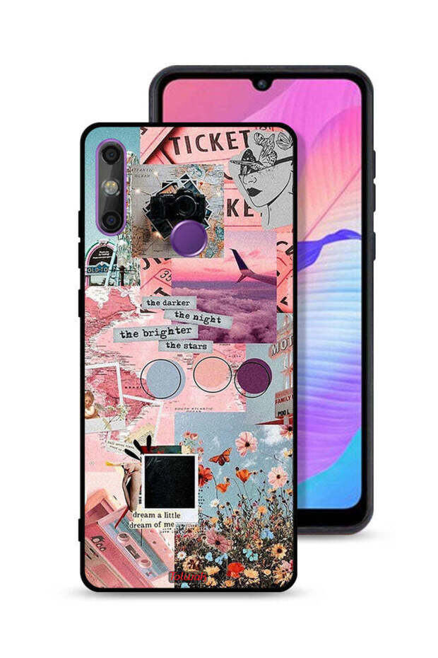 Huawei Enjoy 20e Protective Case Cover The Darker The Night The Brighter The Stars