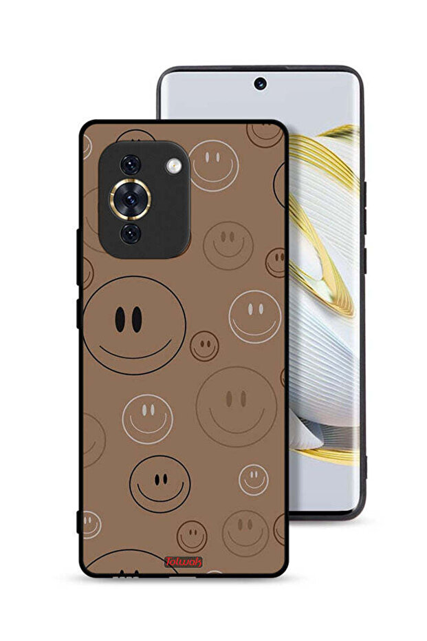 غطاء حماية لهاتف هواوي نوفا 10 بنقشة وجوه مبتسمة - 1