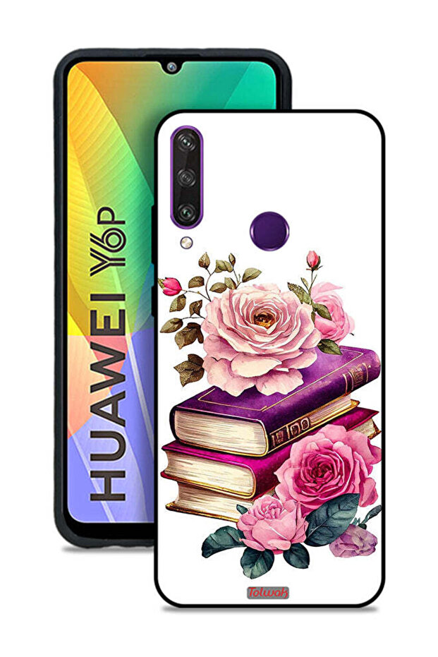 Huawei Y6p Protective Case Cover Roses And Books