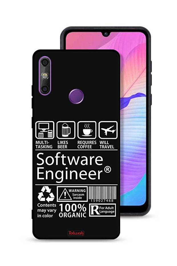 Huawei Enjoy 20e Protective Case Cover Software Engineer Sticker