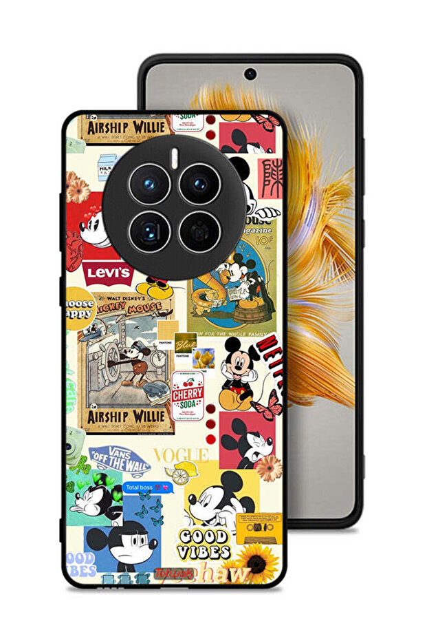 Huawei Mate 50 Protective Case Cover Chose Happy And Stickers