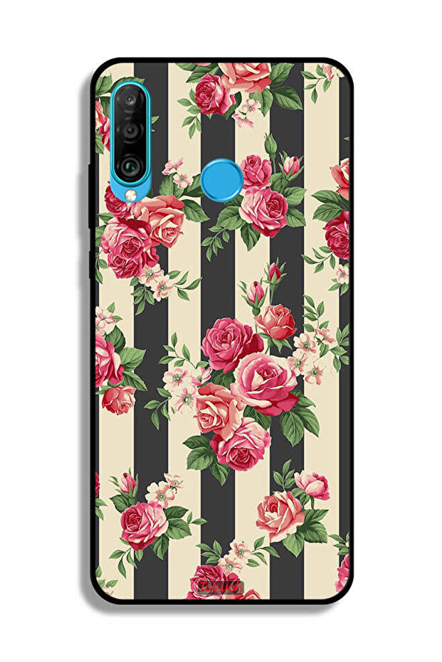 Huawei nova 4e Protective Case Cover Roses Pattern - 2