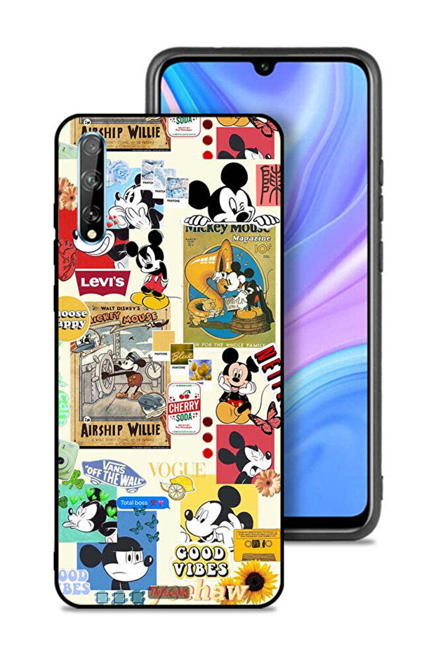 Huawei P Smart S Protective Case Cover Chose Happy And Stickers