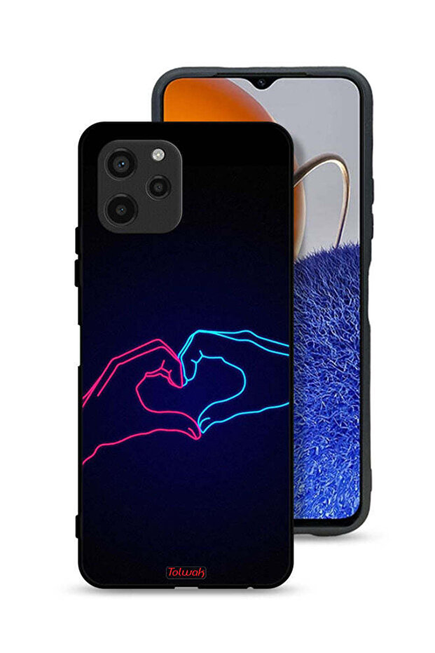 Huawei nova Y61 Protective Case Cover Touching Hand Making Heart