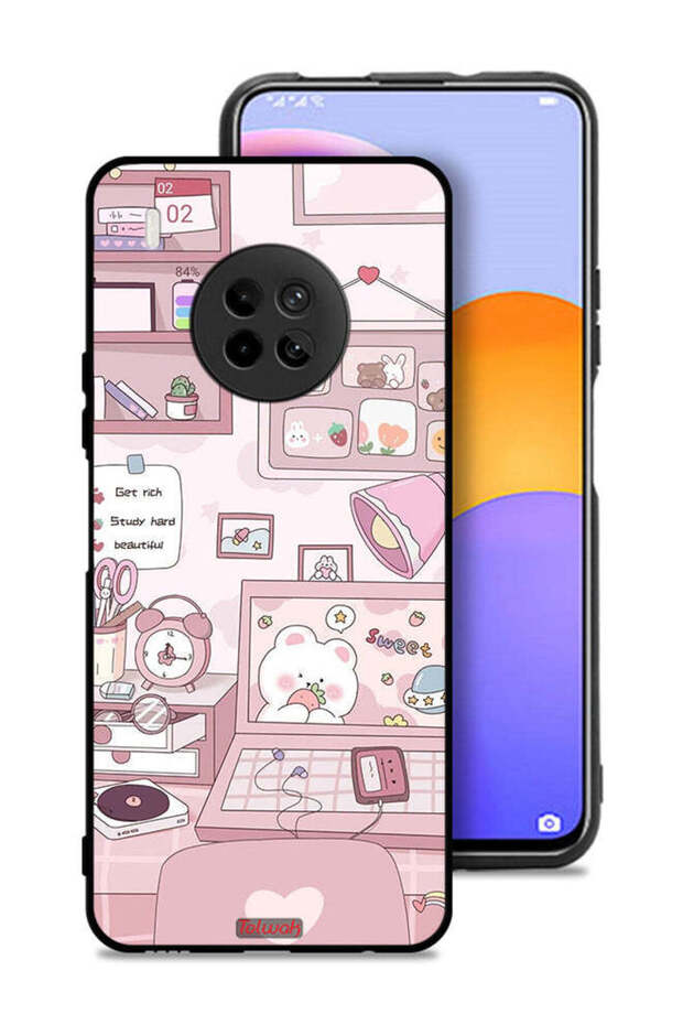 Huawei Y9a Protective Case Cover Get Rich Study Hard