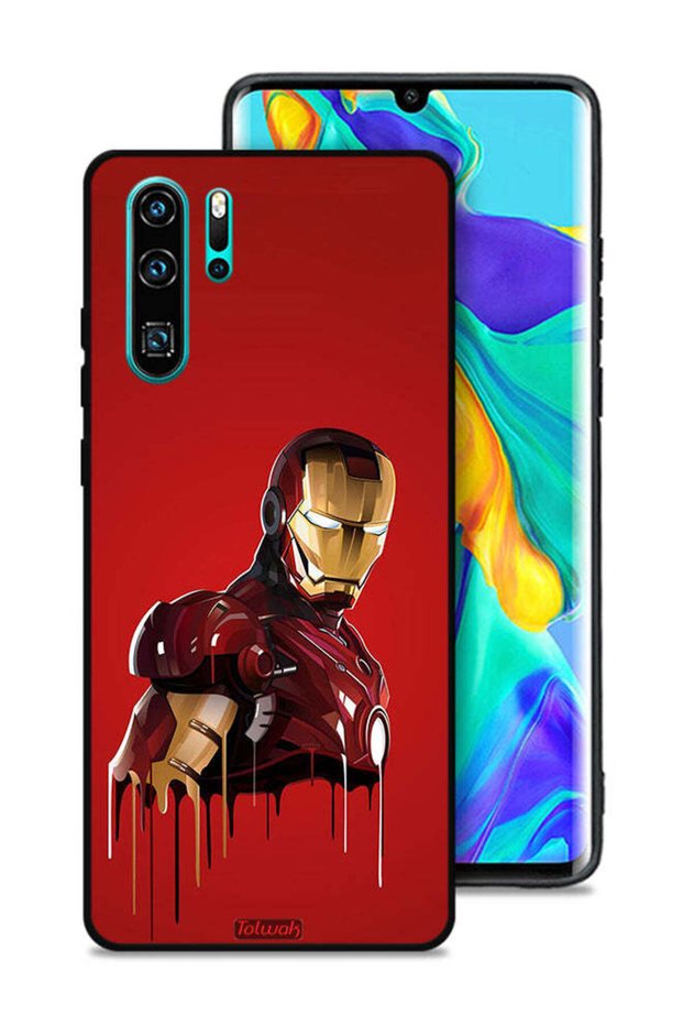 غطاء حماية لهاتف هواوي P30 Pro بتصميم الرجل الحديدي
