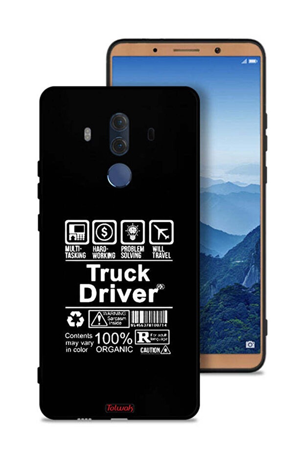 Huawei Mate 10 Pro Protective Case Cover Truck Driver Sticker