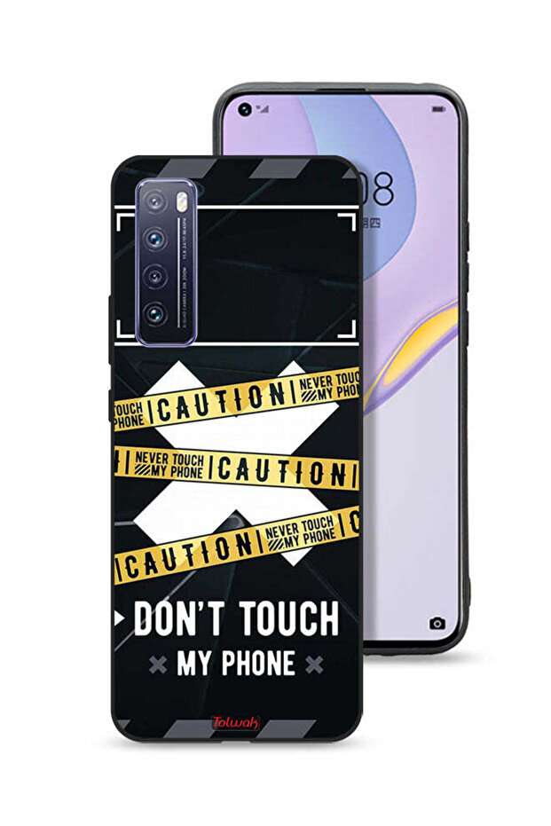 Huawei nova 7 5G Protective Case Cover Caution Never Touch My Phone