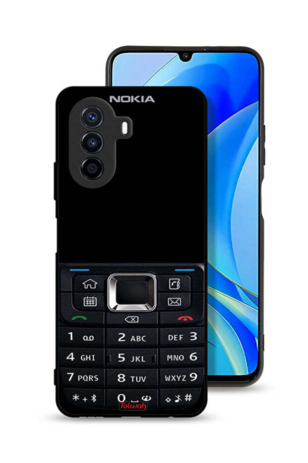 Huawei nova Y70 Protective Case Cover Old Phone Pattern