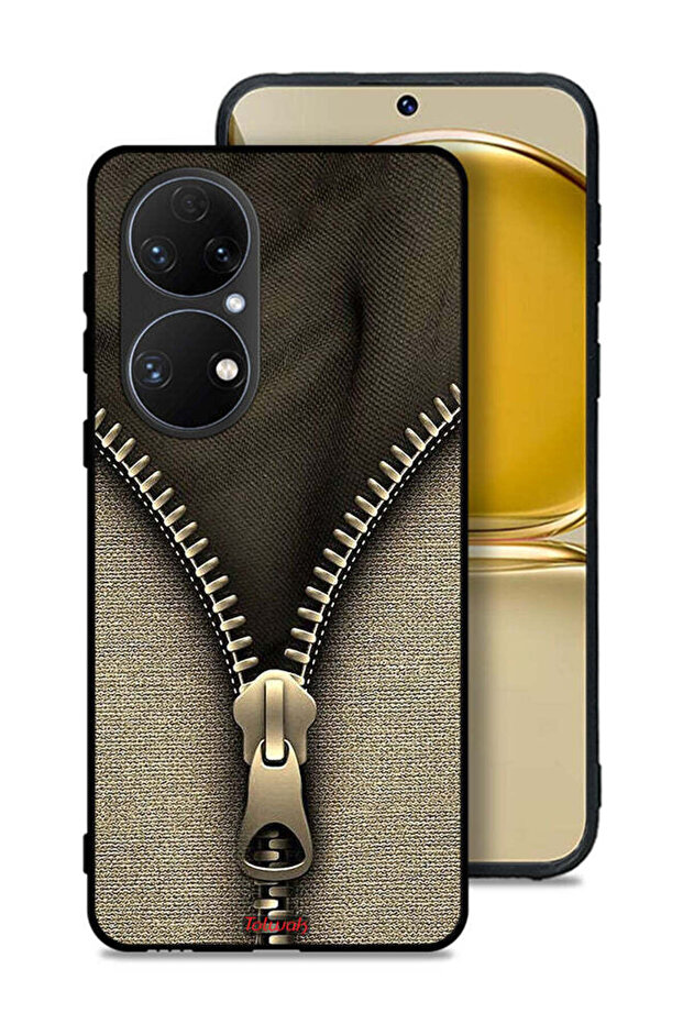 غطاء حماية بنمط سحاب لهاتف هواوي P50E - 1