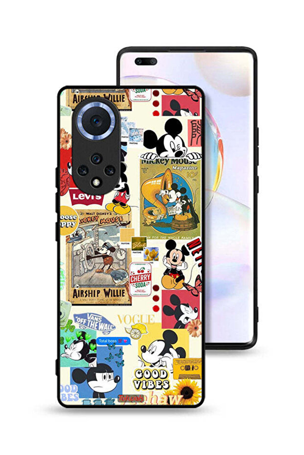 غطاء حماية لهاتف Honor 50 Pro مع ملصقات Happy and Stickers