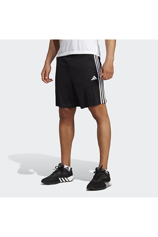 Train Essentials Piqué 3-Stripes Training Şortu - 1