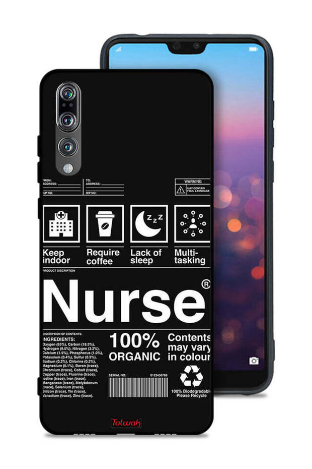 Huawei P20 Pro Protective Case Cover Nurse Sticker