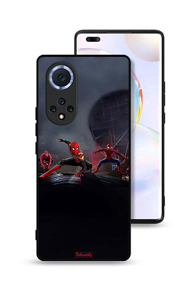 غطاء حماية لهاتف Honor 50 Pro بتصميم ثلاث عناكب