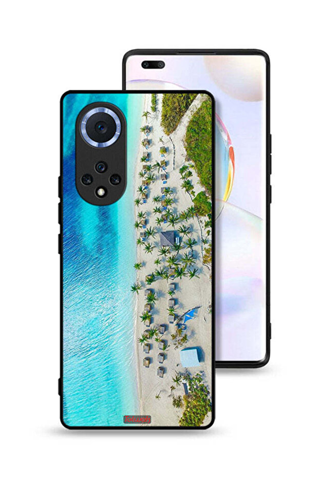 غطاء حماية لهاتف Honor 50 Pro بلون الشاطئ
