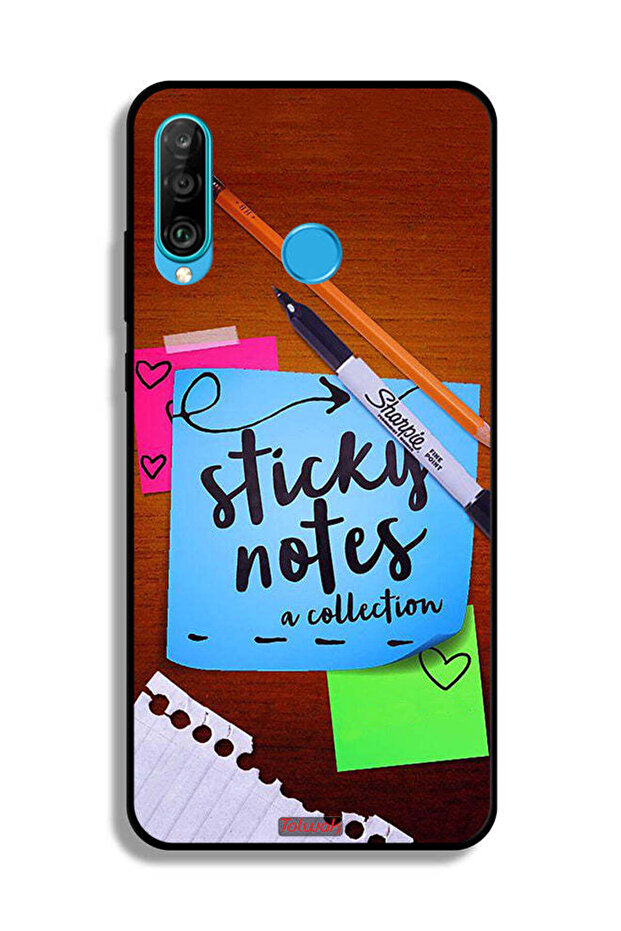 غطاء حماية لهاتف هواوي نوفا 4e مع ملاحظات لاصقة - 2