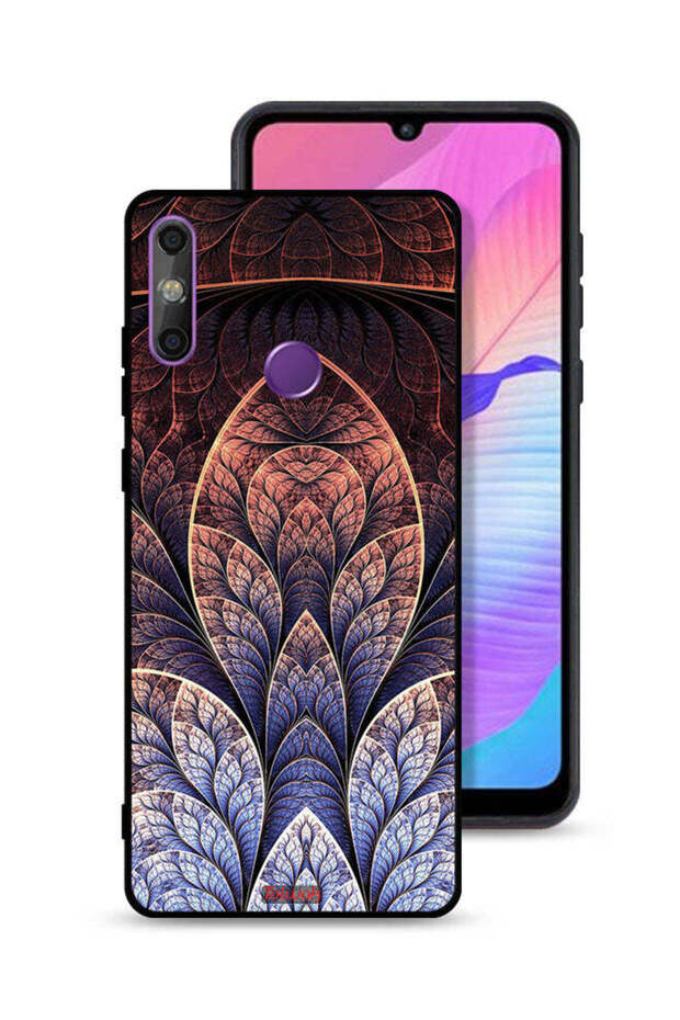 Huawei Enjoy 20e Protective Case Cover Floral Fractal Abstract