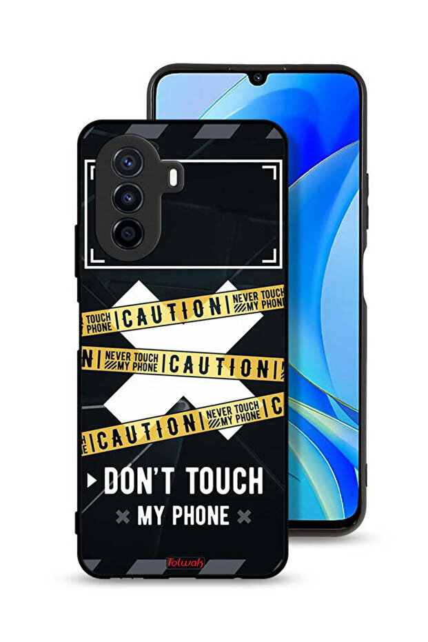 Huawei nova Y70 Protective Case Cover Caution Never Touch My Phone
