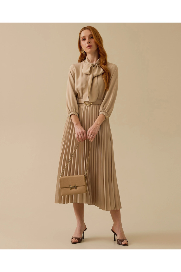 Seçil Şık Elbise-251310001 Bej - 1