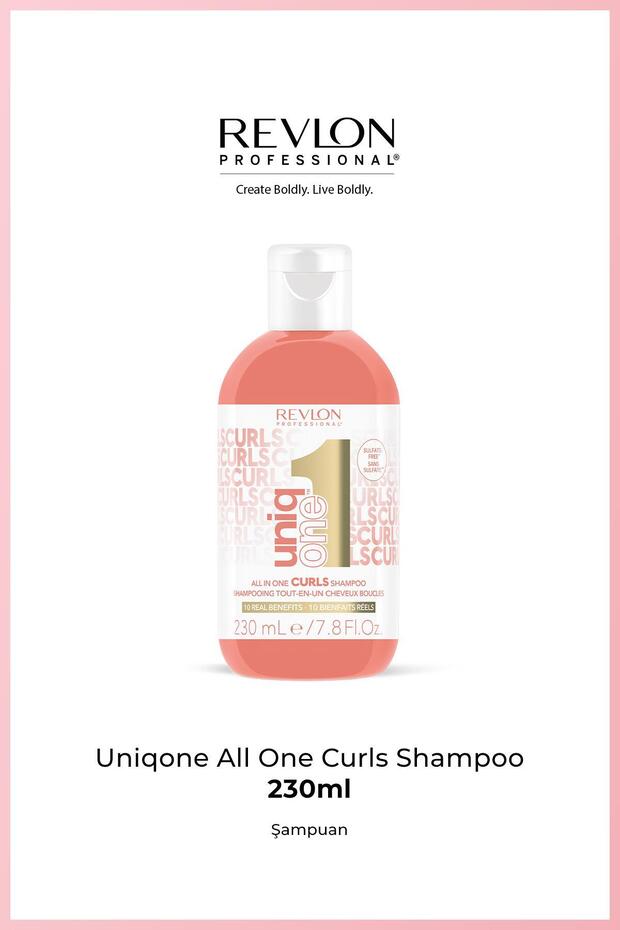 UniqOne Curls Shampoo 230ml - Kıvırcık Dalgalı Saçlar İçin Şampuan - 1