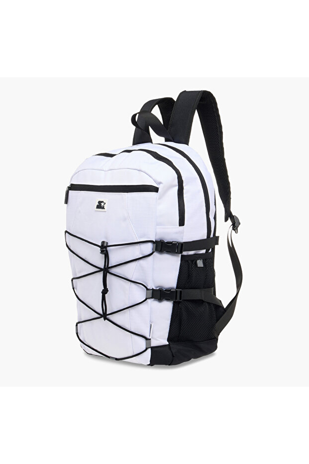 Starter Drawstring Backpack with Adjustable Straps and Zip Closure - 3