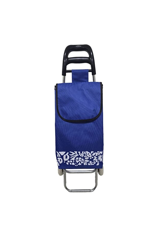 Carucior cumparaturi NEXTLY pentru piata, material rezistent, 37l, 91x30cm, albastru - 2