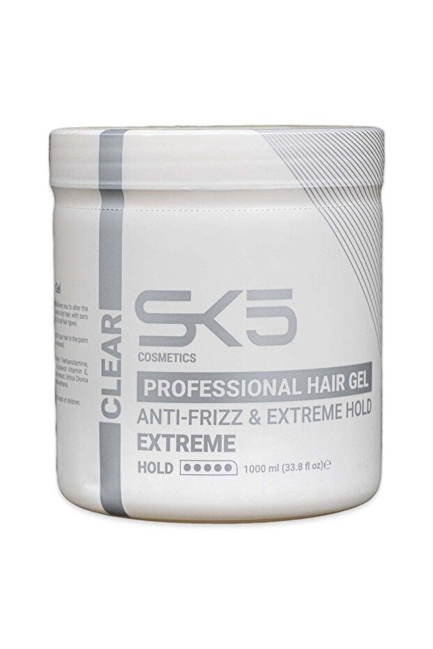 Professional Anti-Frizz Hair Gel - Extreme Hold 1000ml