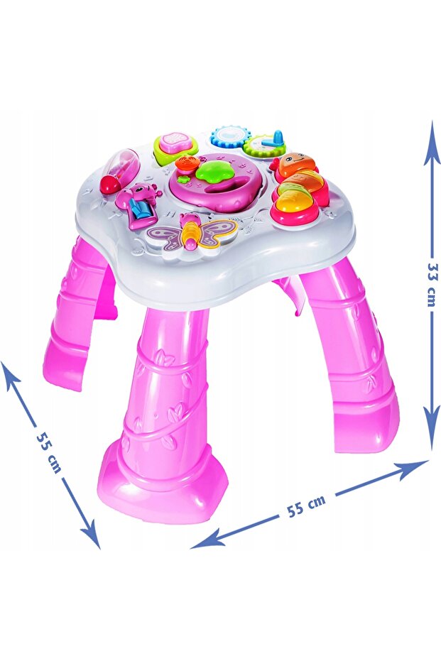 INTERACTIVE Activity Center Buclucasa Table, Equipped with Various Educational Elements, Sounds - 6