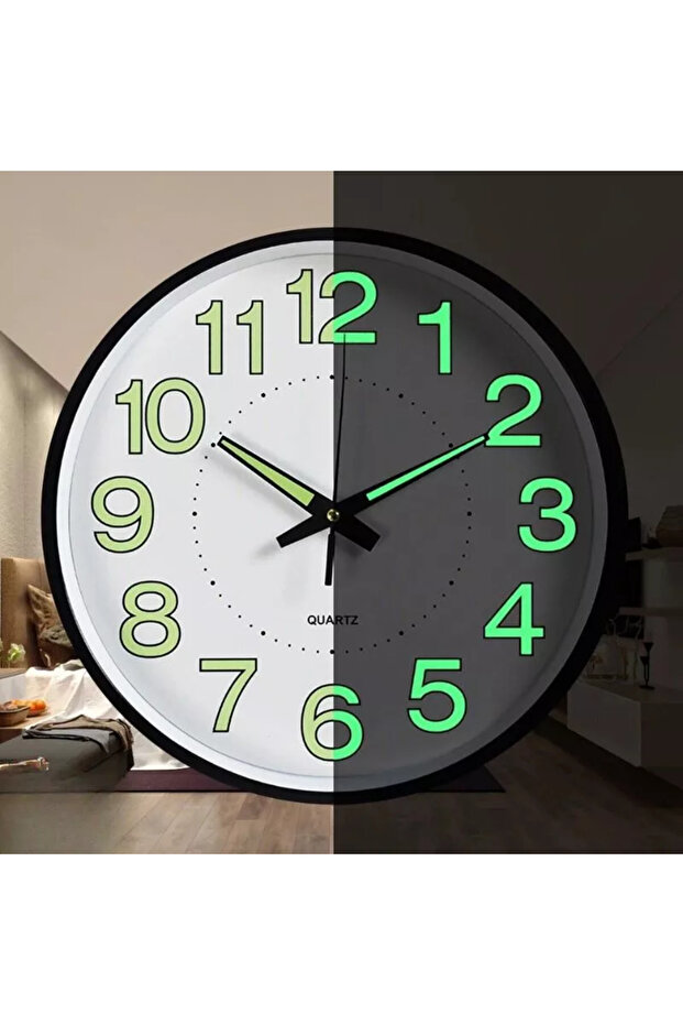 Fireflies wall clock, 30 cm, elegant design - 8