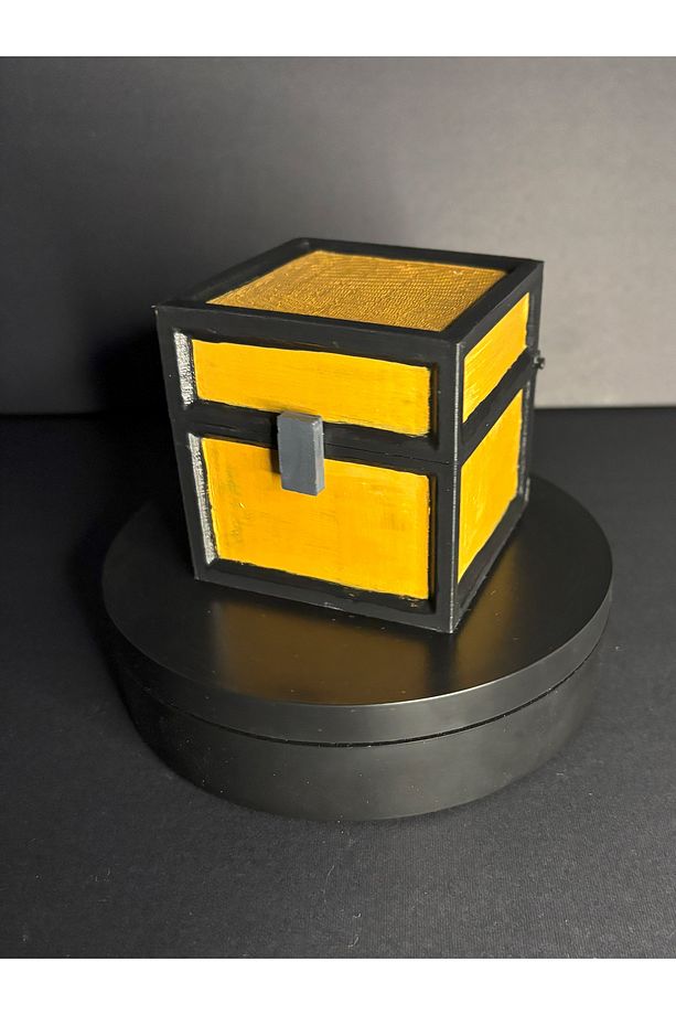 Minecraft Tarzı Mini Sandık – El Yapımı Saklama Kutusu / Figüratif Dekor - 1