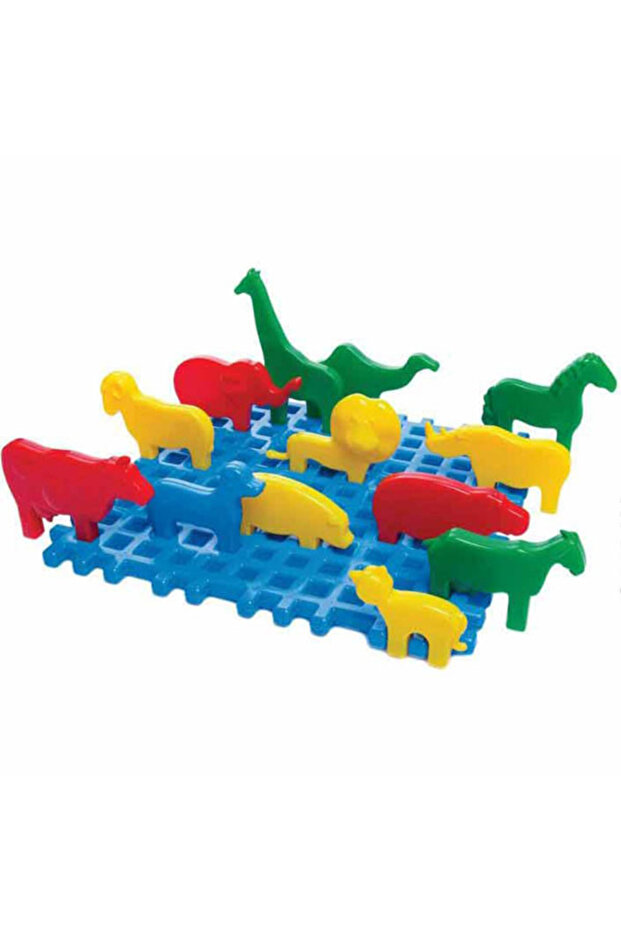 Set constructii vafe 14 piese Mini zoo - 1